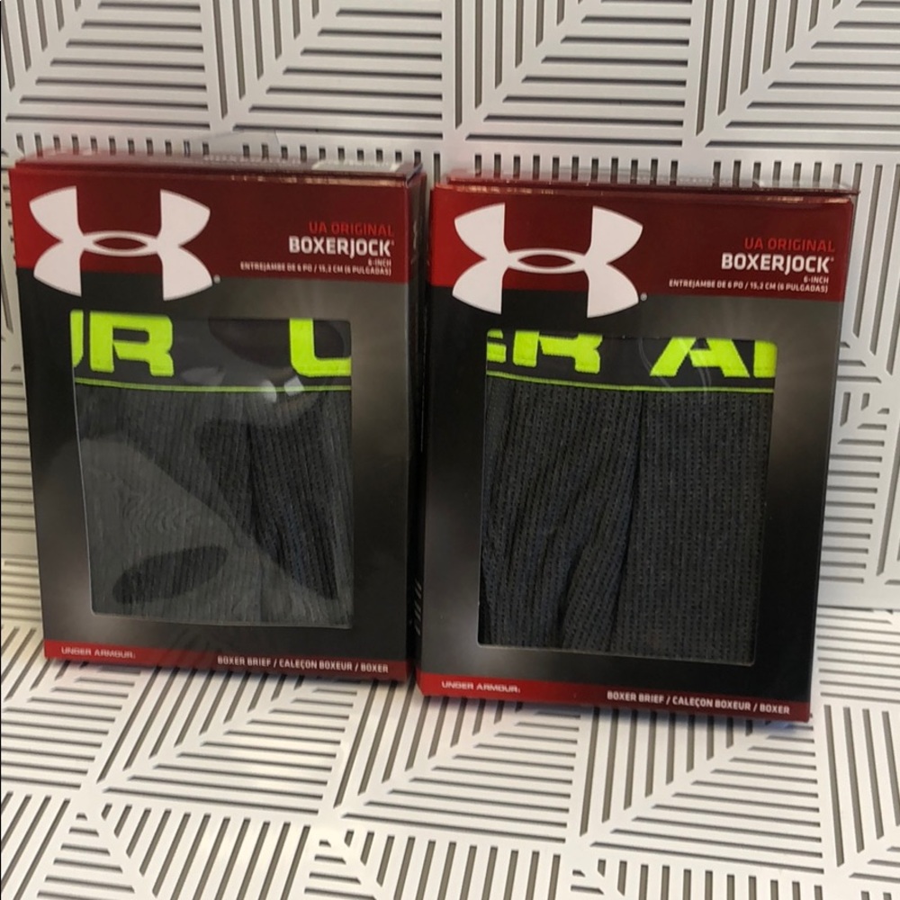 Under Armour Boxerjock XXL Mens 2 pairs Gray boxer